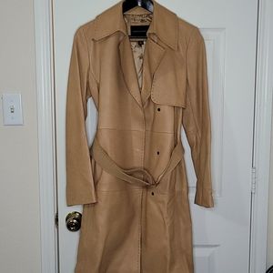 Vintage Banana Republic leather trench coat